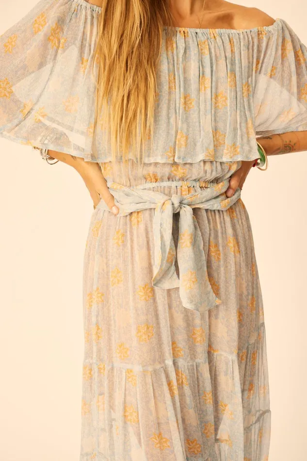 Women Natalie Martin Dresses Naomi Dress With Sash Snowflake Tangerine