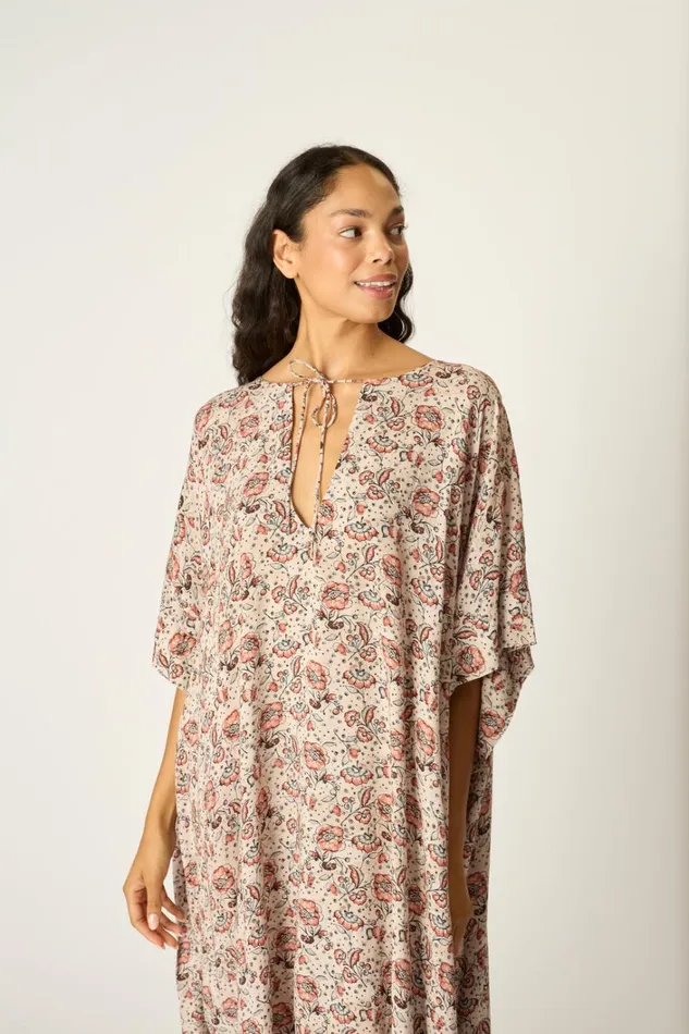 Women Natalie Martin Dresses Paulina Caftan Heirloom Rose