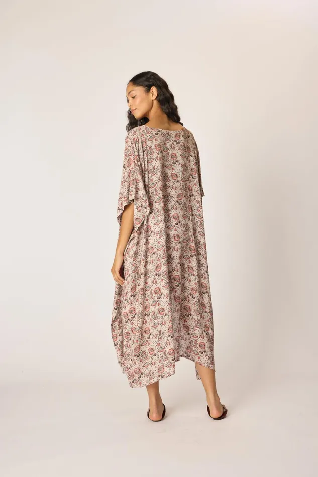 Women Natalie Martin Dresses Paulina Caftan Heirloom Rose