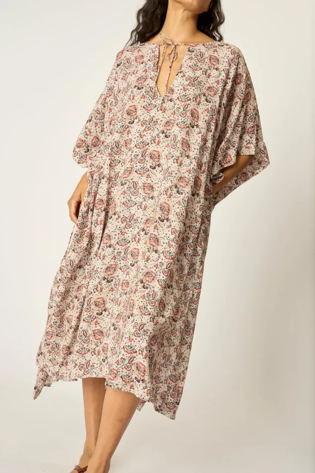 Women Natalie Martin Dresses Paulina Caftan Heirloom Rose
