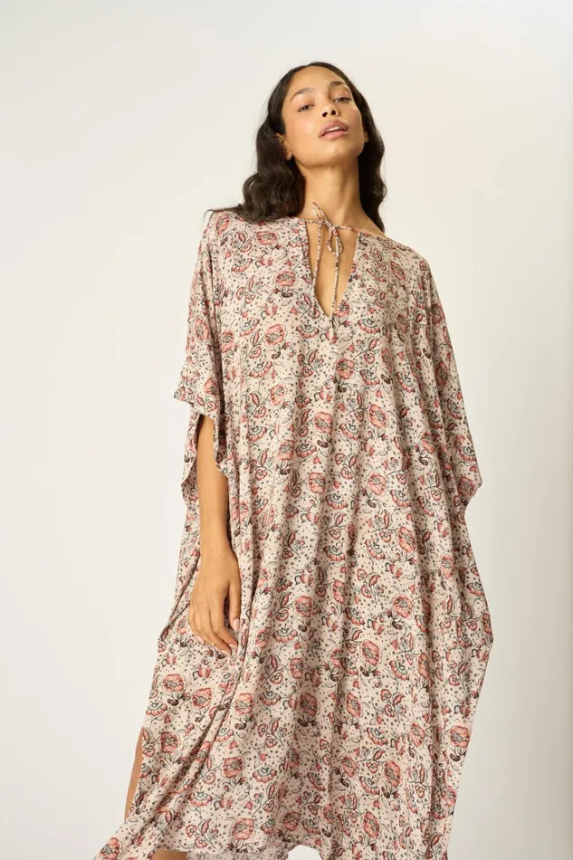 Women Natalie Martin Dresses Paulina Caftan Heirloom Rose