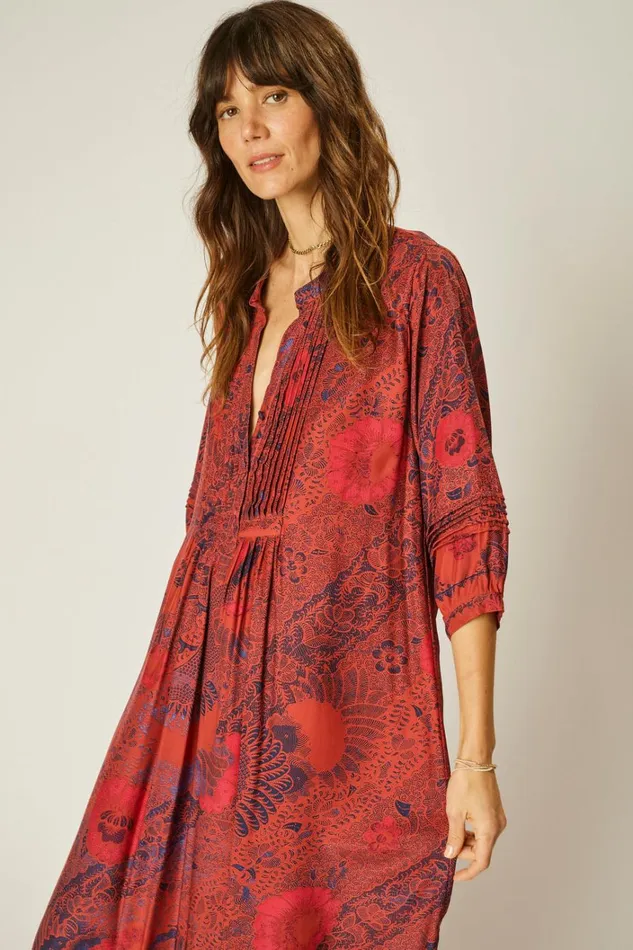 Women Natalie Martin Dresses Sammie Maxi Peacock Currant