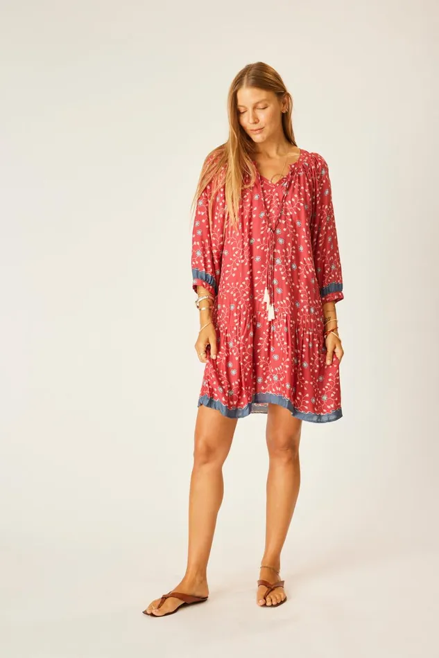 Women Natalie Martin Dresses Stevie Dress Pinwheel Barn Red