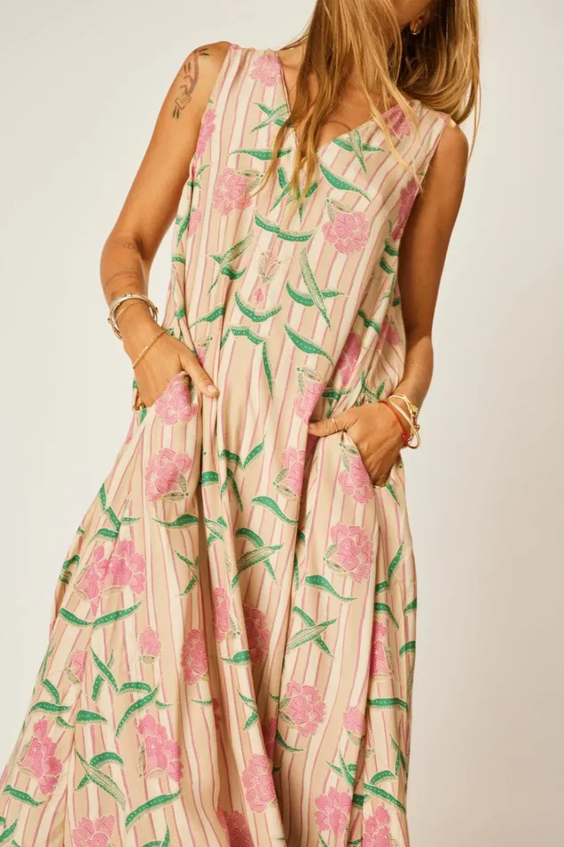 Women Natalie Martin Dresses Tova Maxi Chamomile Rose Women Natalie Martin Dresses Tova Maxi Chamomile Rose