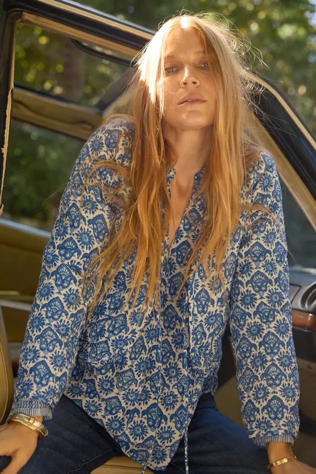 Women Natalie Martin Jackets and Vests Saskia Jacket Fleurdelis Blue