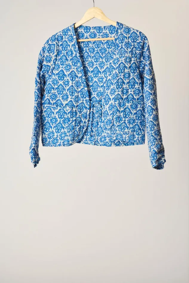 Women Natalie Martin Jackets and Vests Saskia Jacket Fleurdelis Blue
