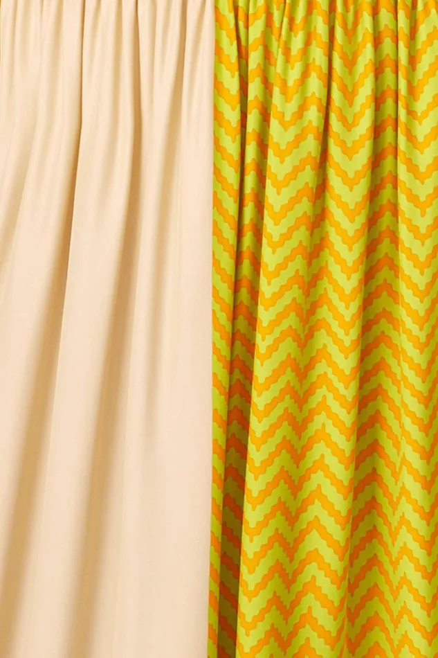 Women Natalie Martin Tops Lennon Kimono Block Zigzag Tangerine