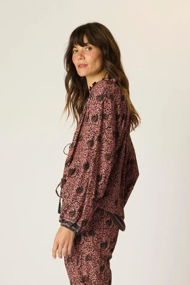 Women Natalie Martin Tops Penny Blouse Water Lily Mauve