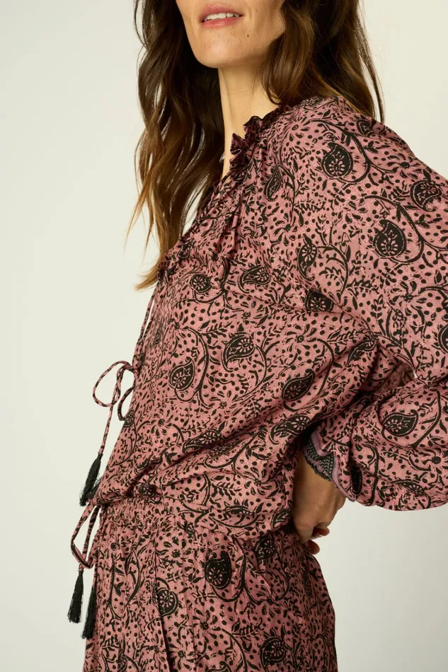 Women Natalie Martin Tops Penny Blouse Water Lily Mauve