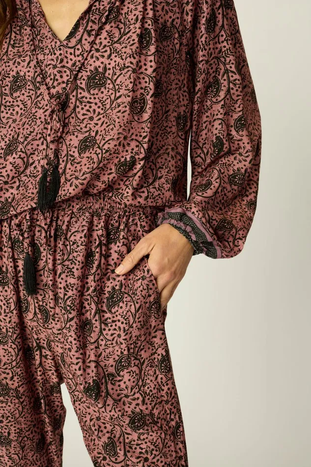 Women Natalie Martin Tops Penny Blouse Water Lily Mauve