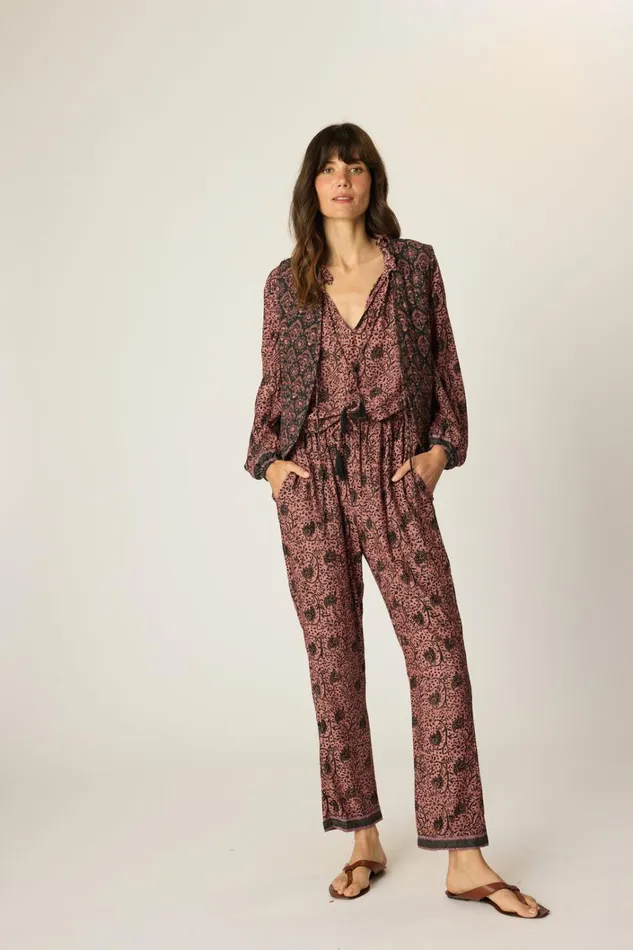 Women Natalie Martin Tops Penny Blouse Water Lily Mauve