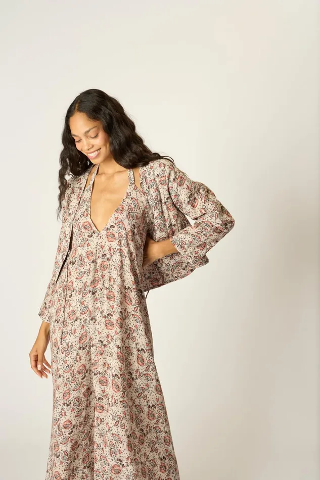 Women Natalie Martin Tops Saskia Jacket Heirloom Rose