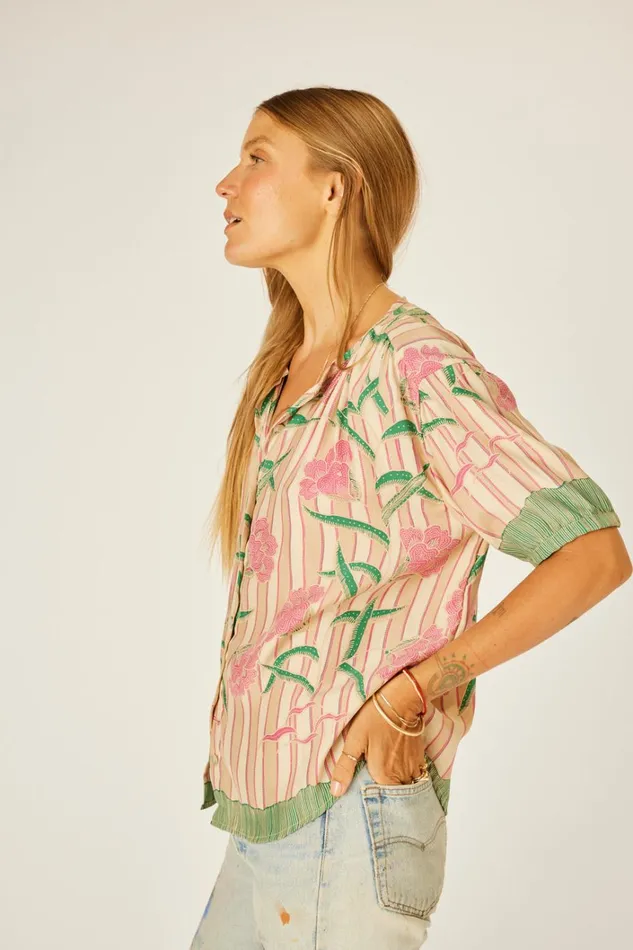 Women Natalie Martin Tops Violet Top Chamomile Rose