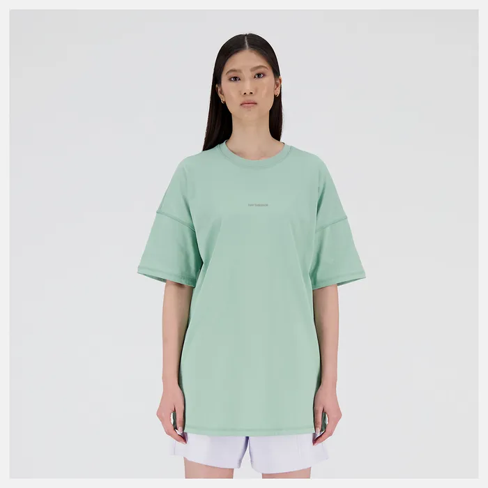Women New Balance NB Athletics Nature State Short Sleeve Tee SAGE LEAF Shirts Women New Balance NB Athletics Nature State Short Sleeve Tee SAGE LEAF Shirts