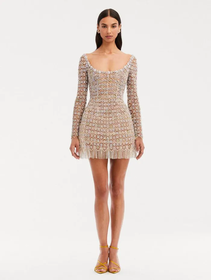 Women Oscar De La Renta Dresses Crystal Embroidered Cocktail Dress Multi Women Oscar De La Renta Dresses Crystal Embroidered Cocktail Dress Multi