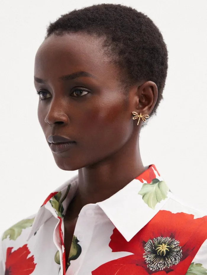 Women Oscar De La Renta Earrings Dragonfly Earrings Amber Women Oscar De La Renta Earrings Dragonfly Earrings Amber