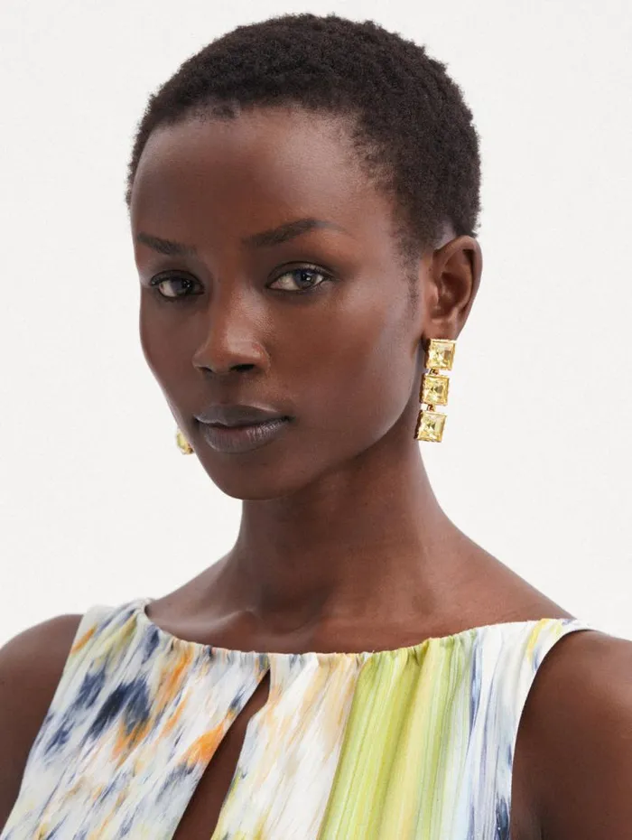 Women Oscar De La Renta Earrings Large Stone Tennis Earrings Jonquil Women Oscar De La Renta Earrings Large Stone Tennis Earrings Jonquil