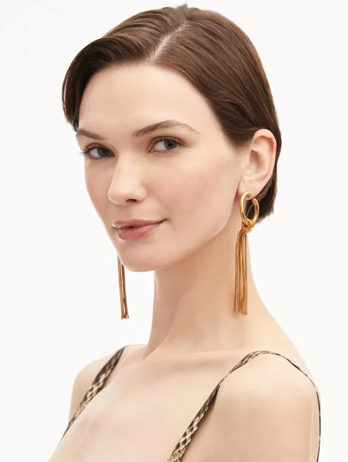 Women Oscar De La Renta Earrings O Knot Earrings Gold Women Oscar De La Renta Earrings O Knot Earrings Gold