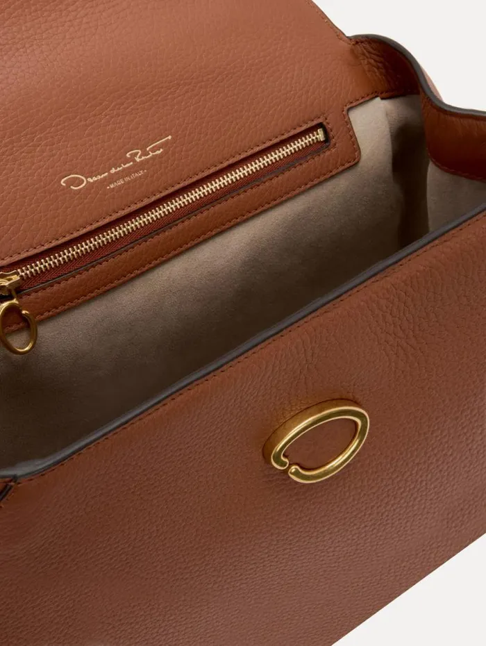 Women Oscar De La Renta Handbags The Poppy Cognac Women Oscar De La Renta Handbags The Poppy Cognac
