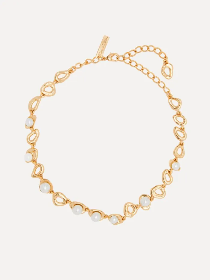 Women Oscar De La Renta Necklaces Abstract O Pearl Necklace Pearl
