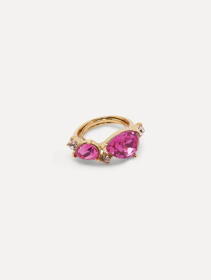 Women Oscar De La Renta Rings Double Pear Ring Rose