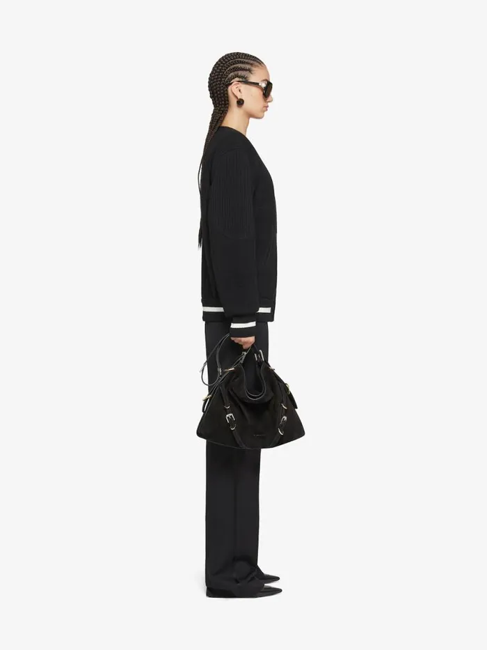 Women Outerwear and Blousons Givenchy GIVENCHY College Varsity Jacket In Wool Black