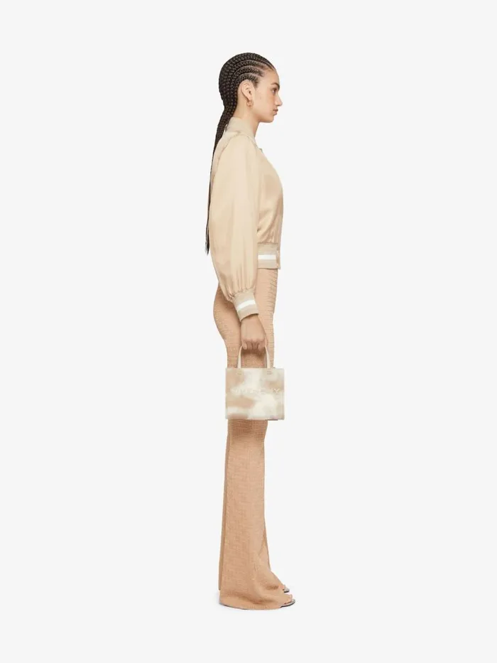 Women Outerwear and Blousons Givenchy Varsity Jacket In Silk Desert