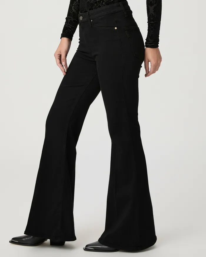 Women PAIGE Charlie 32 Inch Flare Jean 8211 Black Shadow Flare Women PAIGE Charlie 32 Inch Flare Jean 8211 Black Shadow Flare
