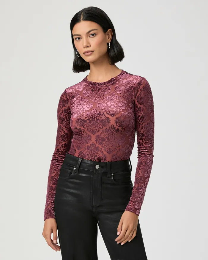 Women PAIGE Chelle Top 8211 Rose Tea Tops and Blouses