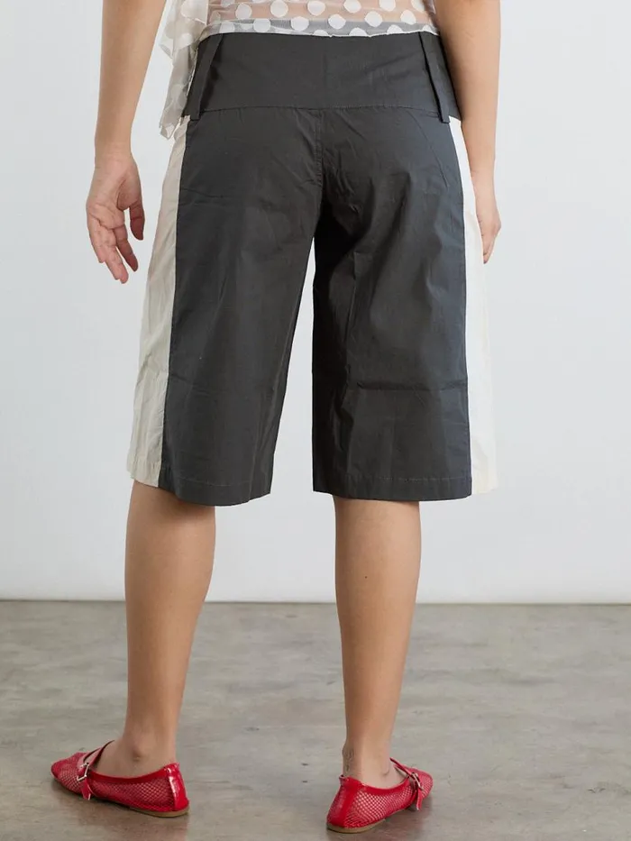 Women Paneles Short Charcoal Stripe Lisa Says Gah Shorts