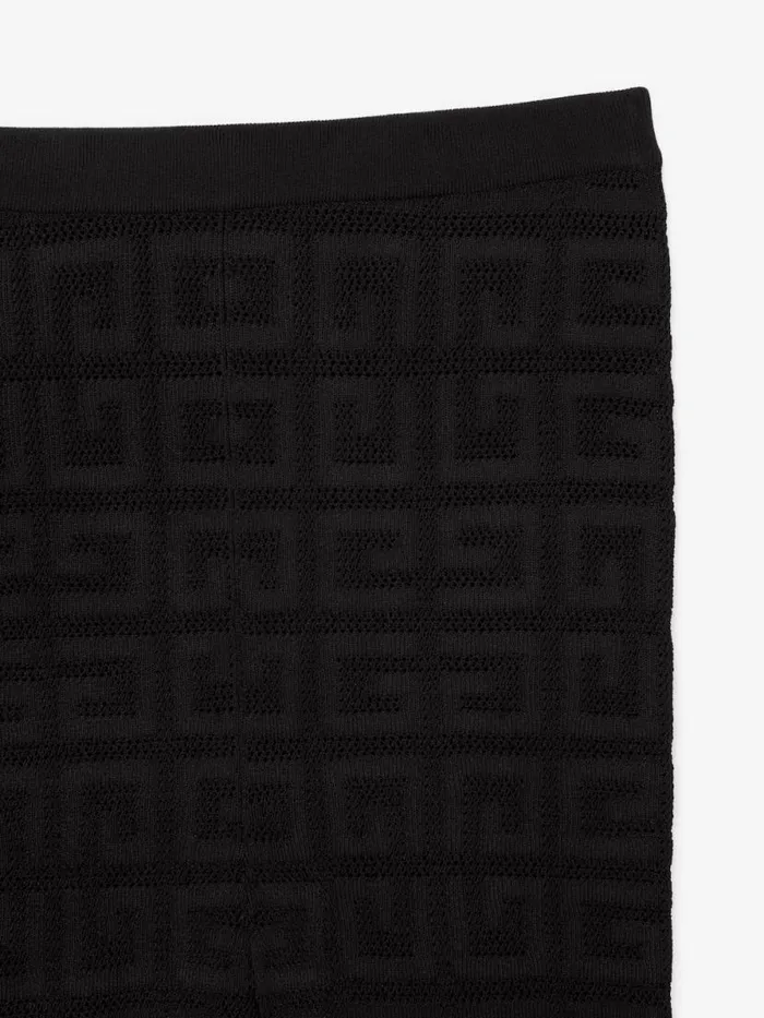 Women Pants and Shorts Givenchy Leggings In 4G Jacquard Black
