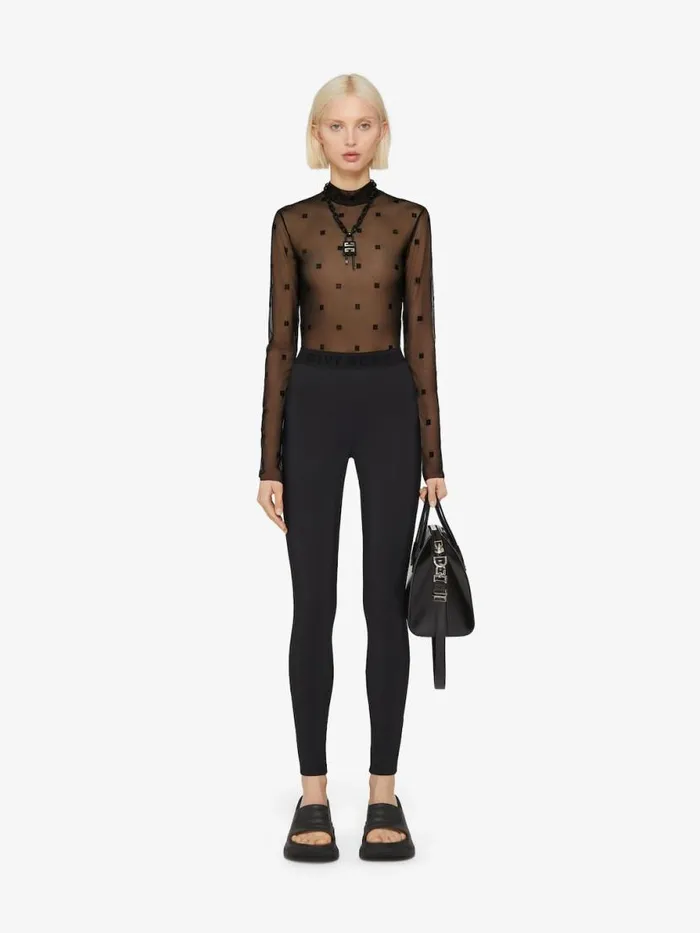Women Pants and Shorts Givenchy Leggings In Jersey With GIVENCHY Waistband Black Women Pants and Shorts Givenchy Leggings In Jersey With GIVENCHY Waistband Black