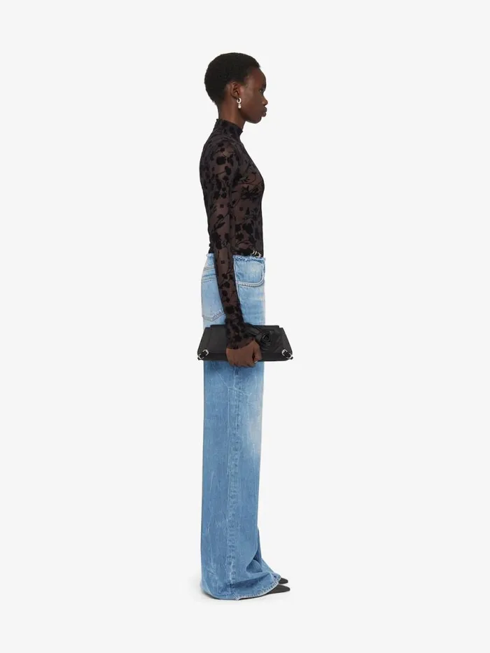 Women Pants and Shorts Givenchy Voyou Jeans In Denim Light Blue
