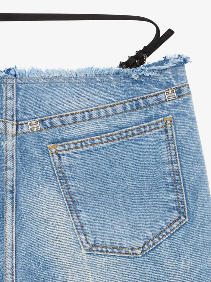 Women Pants and Shorts Givenchy Voyou Jeans In Denim Light Blue