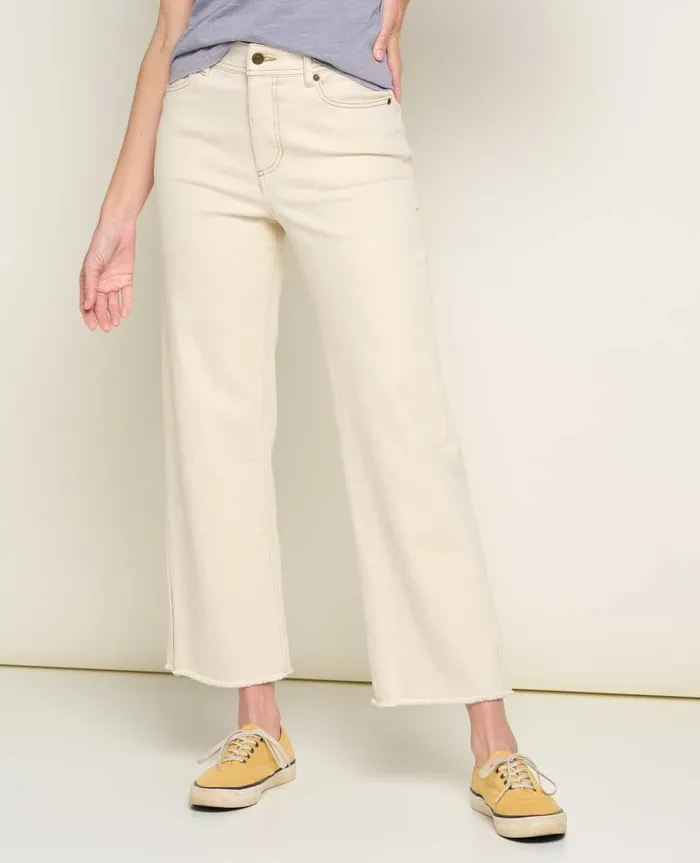 Women Pants Toad and Co Balsam Seeded Cutoff Pant Natural Ii