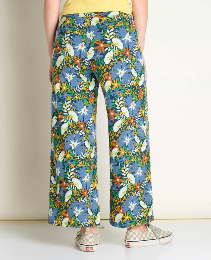 Women Pants Toad and Co Chaka Wide Leg Pant Midnight Floral Print
