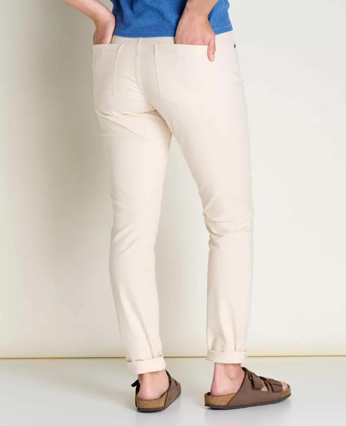 Women Pants Toad and Co Earthworks 5 Pocket Skinny Pant Salt