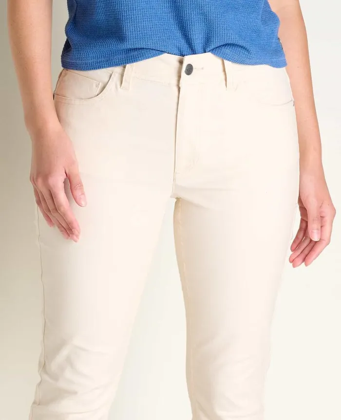 Women Pants Toad and Co Earthworks 5 Pocket Skinny Pant Salt