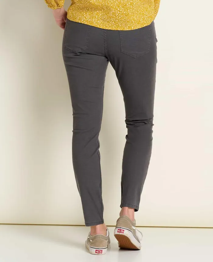 Women Pants Toad and Co Earthworks 5 Pocket Skinny Pant Soot