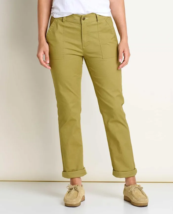 Women Pants Toad and Co Earthworks Pant Green Moss
