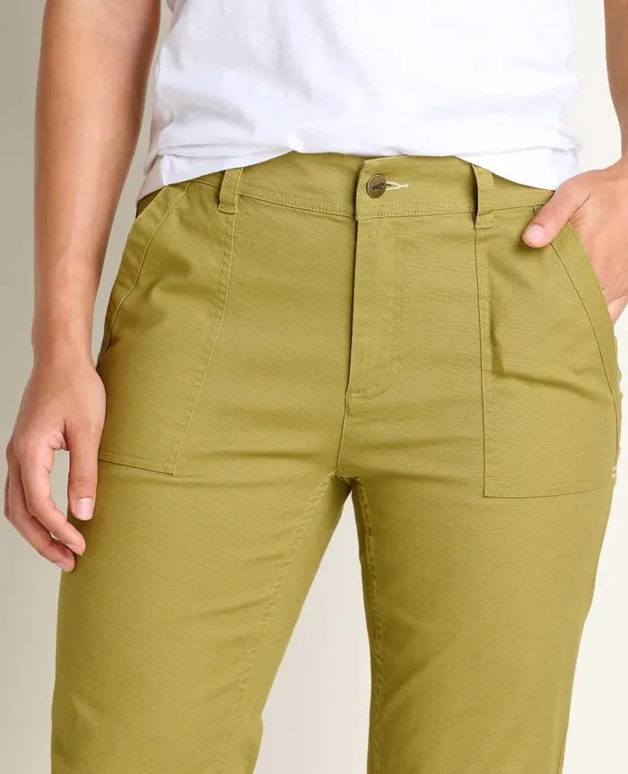Women Pants Toad and Co Earthworks Pant Green Moss