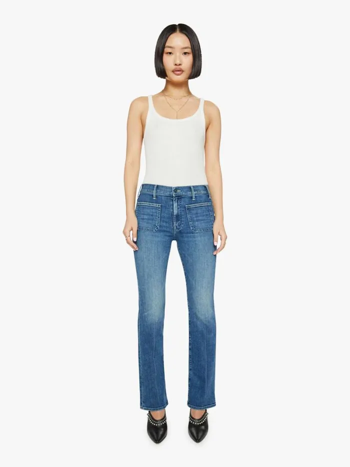Women Petites Mother Denim Petites The Lil039 Patch Pocket Insider Sneak Wash Caving In Women Petites Mother Denim Petites The Lil039 Patch Pocket Insider Sneak Wash Caving In