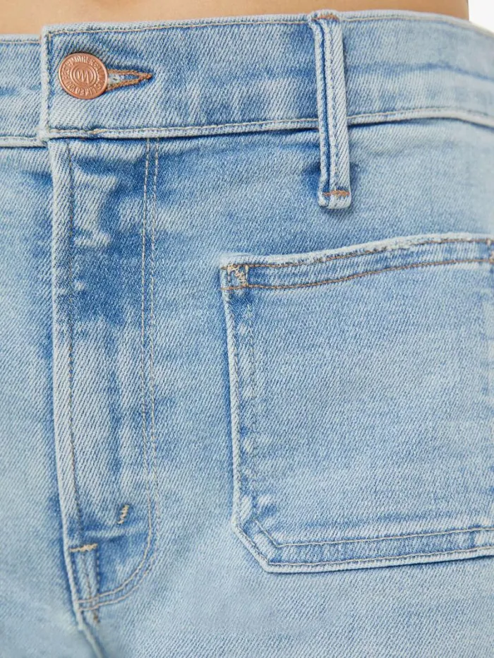 Women Petites Mother Denim Petites The Lil039 Patch Pocket Undercover Sneak Wash California Cruiser