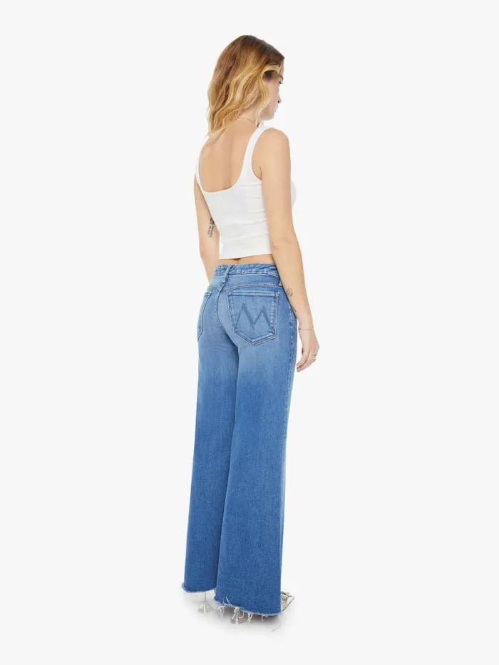 Women Petites Mother Denim Petites The Lil039 Roller Fray Wash Work Hard Play Hard