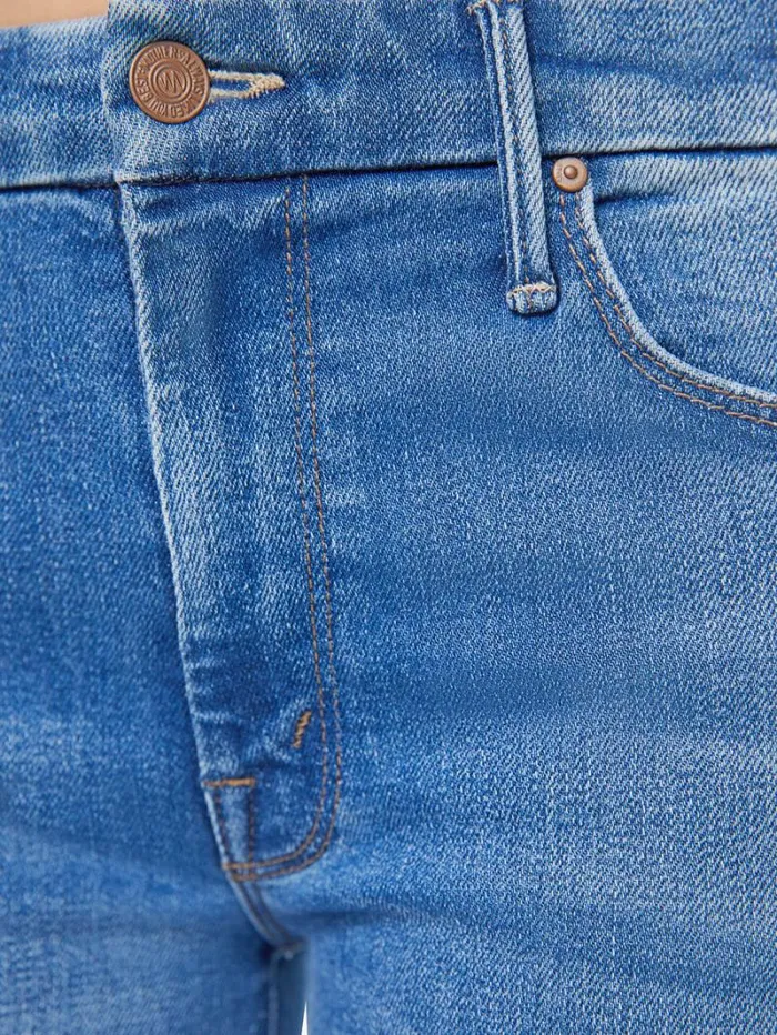 Women Petites Mother Denim Petites The Lil039 Roller Fray Wash Work Hard Play Hard