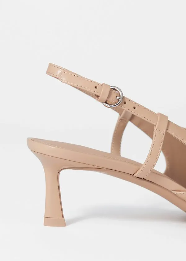 Women Pumps and Other Stories Classic Leather Slingback Pumps Beige