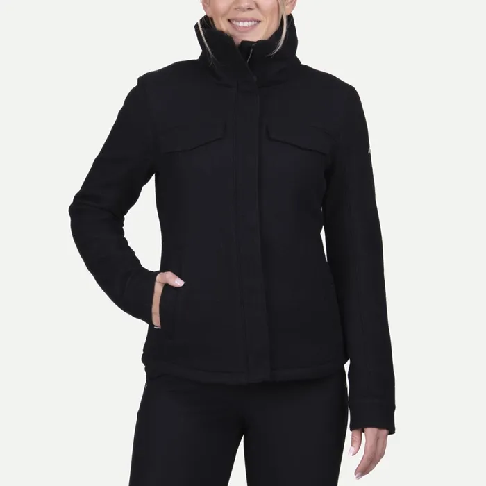 Women Raylyn Warm Shirt Black KJUS Jackets and Vests