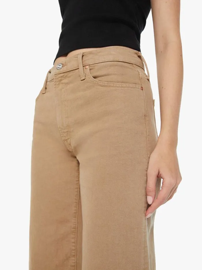Women Relaxed Mother Denim The Dodger Flood Wash Dark Khaki Women Relaxed Mother Denim The Dodger Flood Wash Dark Khaki