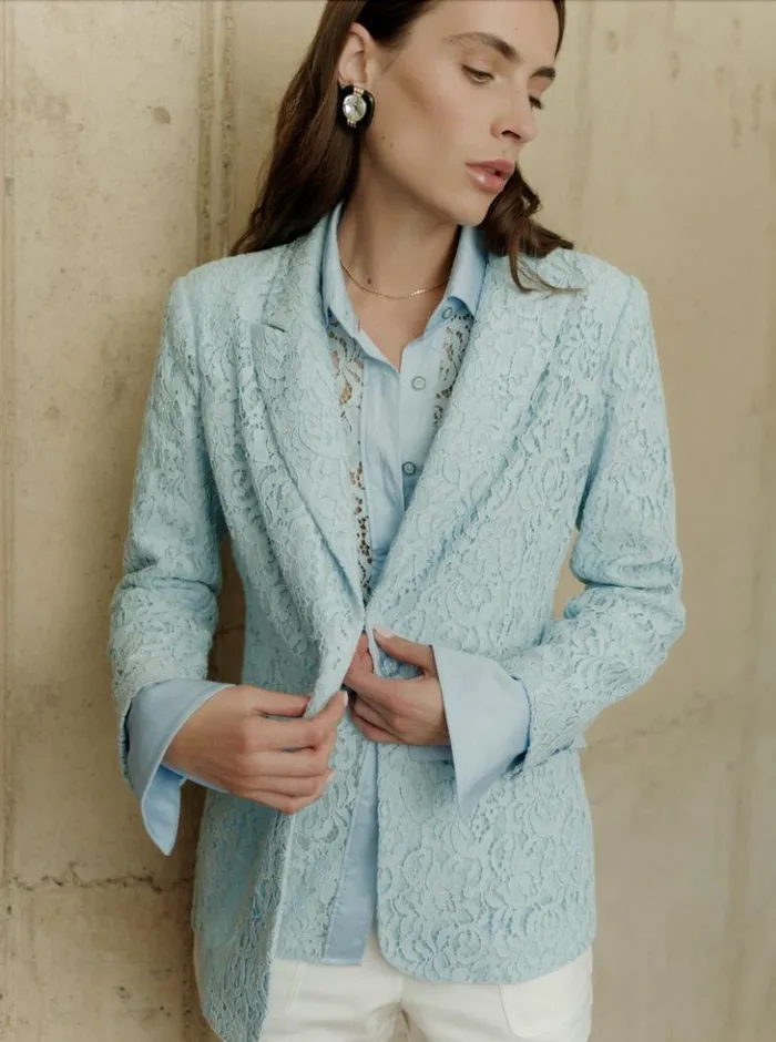 Women Robert Graham Jackets Penelope Jacket Lightblue