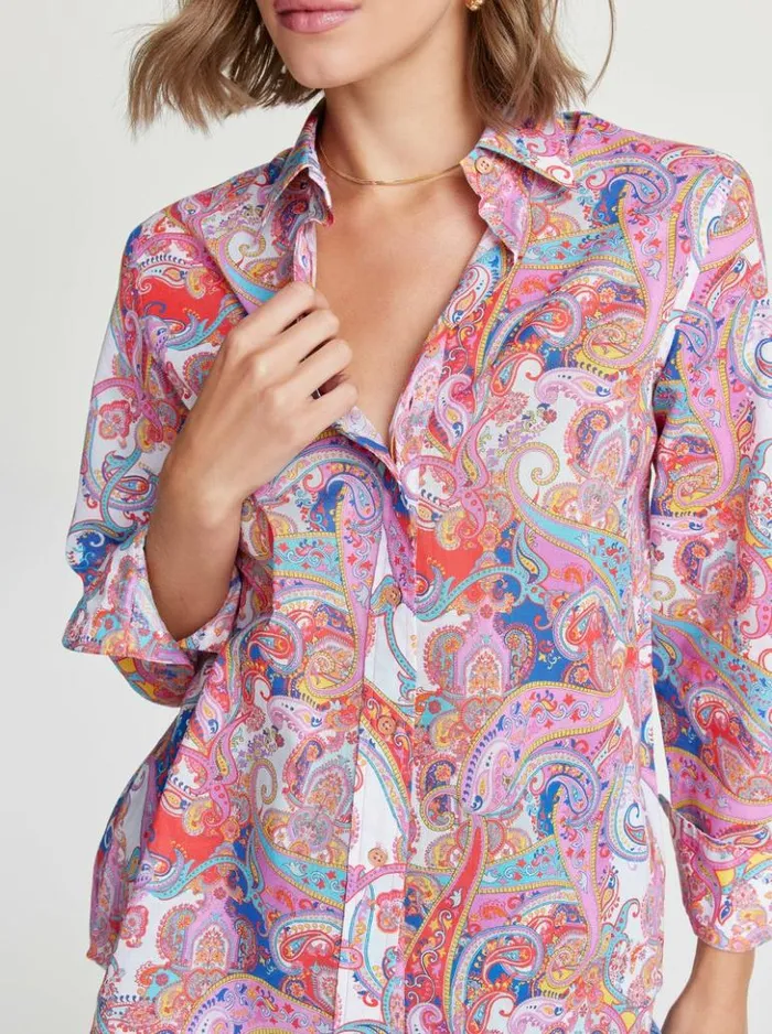 Women Robert Graham Tops Carrie Shirt Multi